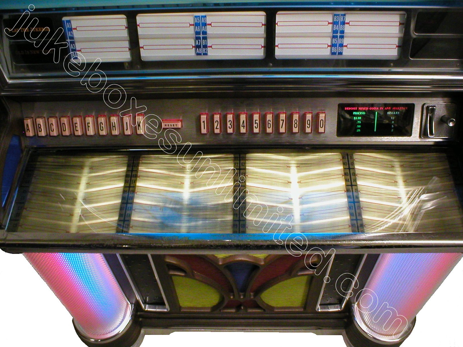 その他 Wurlitzer Micro Cassette Jukebox RETRO WURLITZER MICROCASSETTE JUKEBOX WITH MICRO-CASSETTE